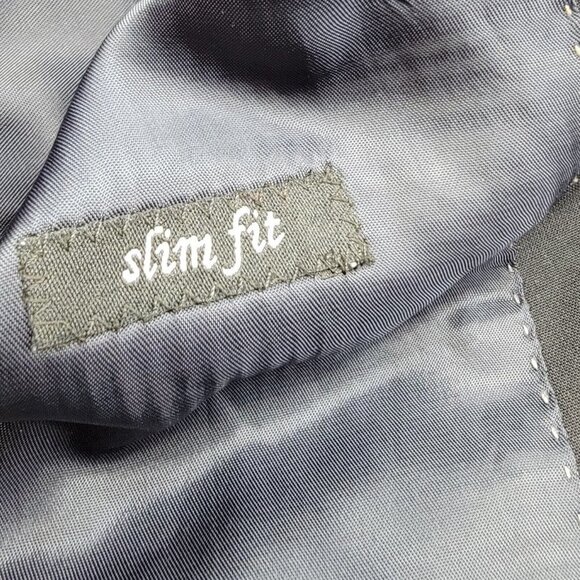 Blazer - Holland and Sherry By Moustache Slim Fit Size 48 Blue Sportcoat Jacket - Picture 11 of 16